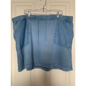 J Jill Blue Cotton Skirt Women’s Size 2X